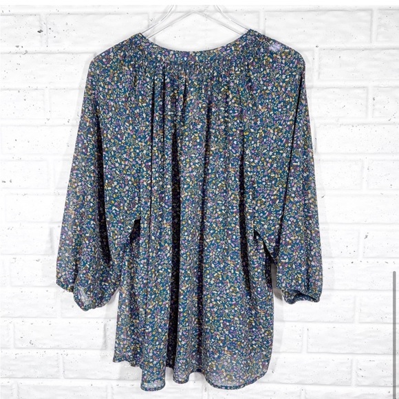 Mason & Belle Bobby Embroidered tie Detail Top-1X - Picture 3 of 4